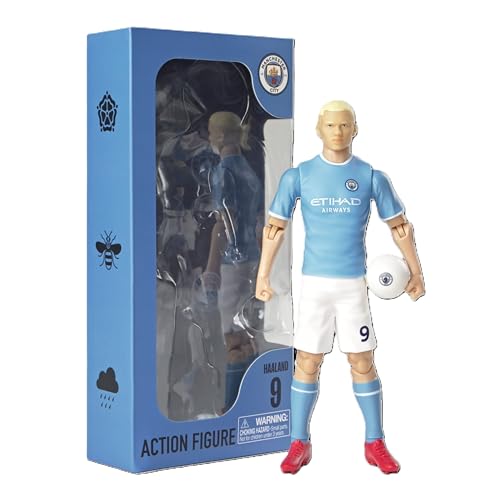 Megableu Fußballfigur Haaland – 20 cm – große Fußballfigur realistisch & beweglich – offizielles Lizenzprodukt – 10 Gelenkpunkte – Fußball-Spielzeug Manchester – Geschenkidee für Fans Haaland Megableu Fußballfigur Haaland – 20 cm – große Fußballfigur realistisch & beweglich – offizielles Lizenzprodukt – 10 Gelenkpunkte – Fußball-Spielzeug Manchester – Geschenkidee für Fans Haaland von Megableu