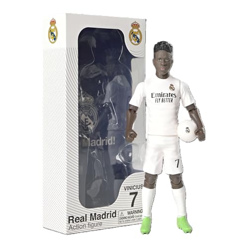 Megableu Fußballfigur Vinicius – 20 cm – große Fußballfigur realistisch & beweglich – offizielles Lizenzprodukt – 10 Gelenkpunkte – Spielzeug Fußball Real Madrid – Geschenkidee Fans Vinicius Megableu Fußballfigur Vinicius – 20 cm – große Fußballfigur realistisch & beweglich – offizielles Lizenzprodukt – 10 Gelenkpunkte – Spielzeug Fußball Real Madrid – Geschenkidee Fans Vinicius von Megableu