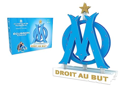 Megableu Mega-Blau | 3D Olympique de Marseille | Puzzle | ab 7 Jahren | für 1 Spieler | 678259 von Megableu