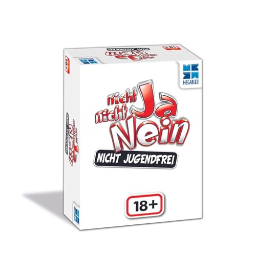 Megableu Nicht Ja, Nicht Nein 18+ Kartenspiel Gesellschaftsspiel für Erwachsene für Geburtstage und Partys Trinkspiel für einen lustigen Abend Spiel ab 2 Personen von Megableu