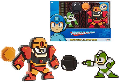 MegaMan Classic 8-Bit Figure 2-Pack (Mega Man Vs. Guts Man) von Jakks Pacific