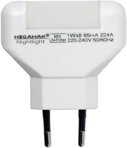 Megaman MM001 MM001 LED-Nachtlicht Rechteckig LED Warmweiß Weiß von Megaman