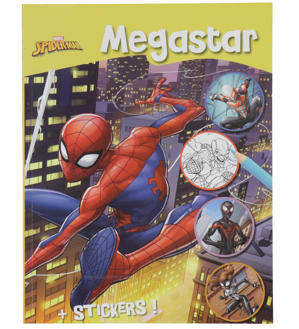 Megastar Malbuch m. Stickers - 128 Seiten - Marvel Spiderman - Megastar - One Size - Malbücher von Megastar