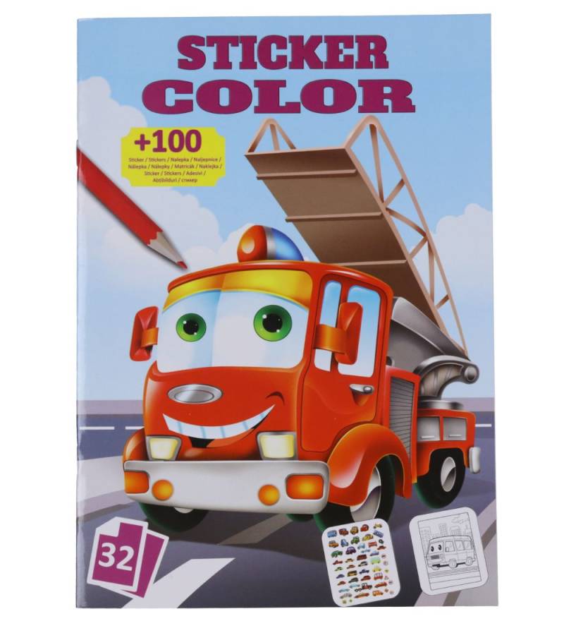 Megastar Malbuch m. Stickers - 32 Seiten - Autos - Megastar - One Size - Malbücher Megastar Malbuch m. Stickers - 32 Seiten - Autos - Megastar - One Size - Malbücher von Megastar