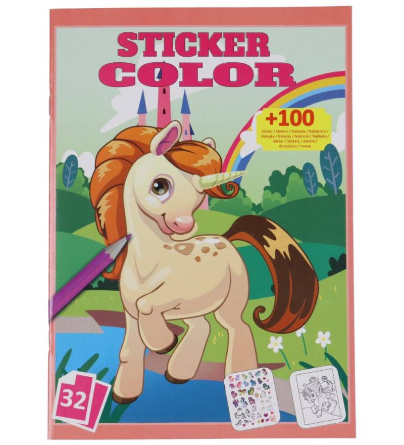 Megastar Malbuch m. Stickers - 32 Seiten - Einhorn - Megastar - One Size - Malbücher Megastar Malbuch m. Stickers - 32 Seiten - Einhorn - Megastar - One Size - Malbücher von Megastar