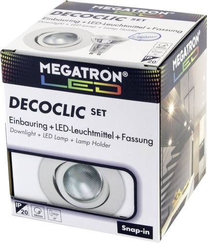 Megatron MT75400 Einbauleuchte LED GU10, GU5.3 6W Weiß von Megatron