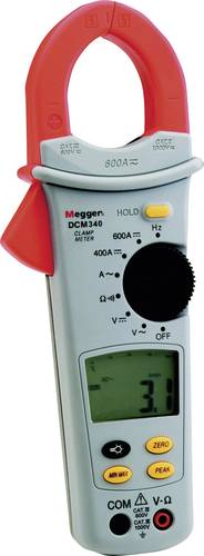 Megger DCM340 Stromzange, Hand-Multimeter digital CAT III 600V Anzeige (Counts): 4000 von Megger