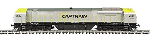 Mehano CAPTRAIN - DC Diesellok Blue Tiger 2, Silber und Grün, H0 von Mehano