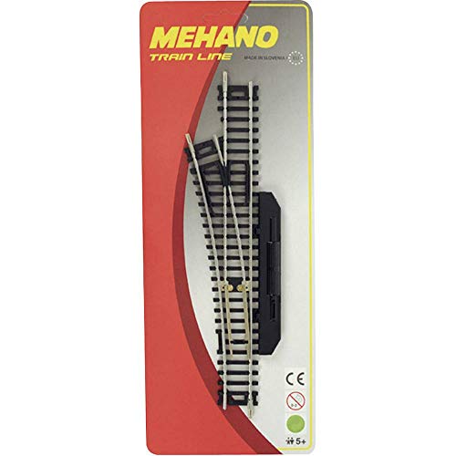 Mehano F282 Schiene Weiche Links R457, Mehrfarbig, 32 x 13 x 2 cm von Mehano