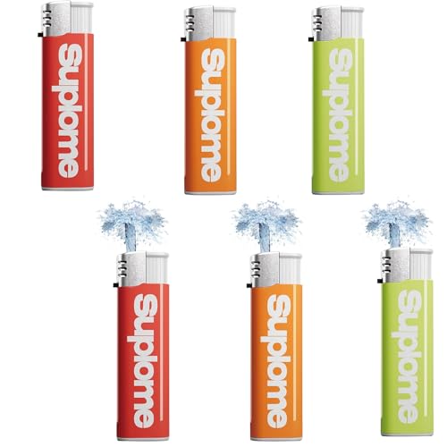 6 Stück Wasserpistole Feuerzeug,Feuerzeug Wasser Spritzt Prank,Feuerzeug Wasserpistole,Lustiges Mini Wasserpistolen Trickspielzeug,Partystreich,Fake-Feuerzeug,Feuerzeug-Wasserpistolen-Spielzeug 6 Stück Wasserpistole Feuerzeug,Feuerzeug Wasser Spritzt Prank,Feuerzeug Wasserpistole,Lustiges Mini Wasserpistolen Trickspielzeug,Partystreich,Fake-Feuerzeug,Feuerzeug-Wasserpistolen-Spielzeug von Meifiyu