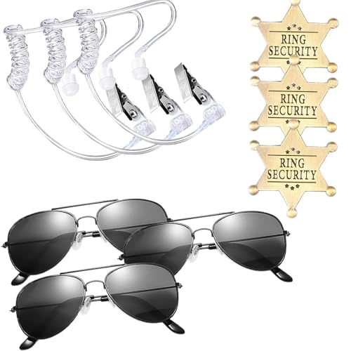 Geheime Wachmann-Kostüme für Herren, Cosplay-Kostüm mit Brille, Ohrhörer, Badge Geheime Wachmann-Kostüme für Herren, Cosplay-Kostüm mit Brille, Ohrhörer, Badge von Meiliyizu