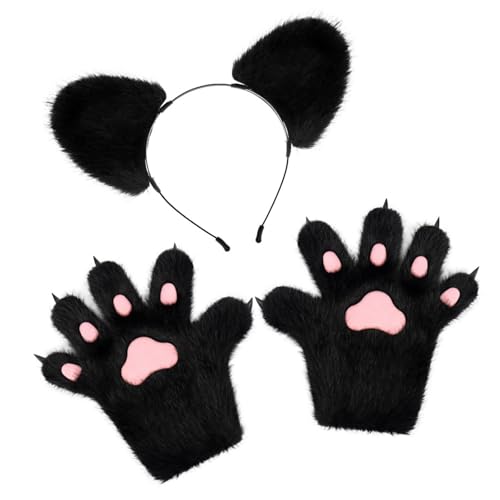Meiliyizu Bear Dress Up Tierkostüm Kinder Erwachsene für Cosplays Bär Kostüm Zubehör Pelzbär Stirnband Bär Kostüme Meiliyizu Bear Dress Up Tierkostüm Kinder Erwachsene für Cosplays Bär Kostüm Zubehör Pelzbär Stirnband Bär Kostüme von Meiliyizu