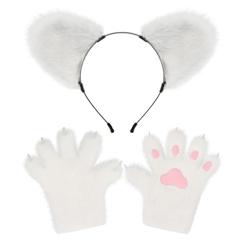 Meiliyizu Bear Dress Up Tierkostüm Kinder Erwachsene für Cosplays Bär Kostüm Zubehör Pelzbär Stirnband Bär Kostüme von Meiliyizu
