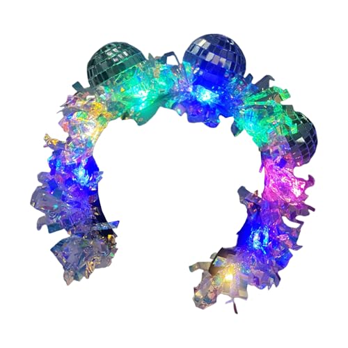 Meiliyizu Haarreif mit Diskokugeln, 1970er Jahre, Party-Haarschmuck, Vintage-Kopfbedeckung für Themenveranstaltungen Meiliyizu Haarreif mit Diskokugeln, 1970er Jahre, Party-Haarschmuck, Vintage-Kopfbedeckung für Themenveranstaltungen von Meiliyizu