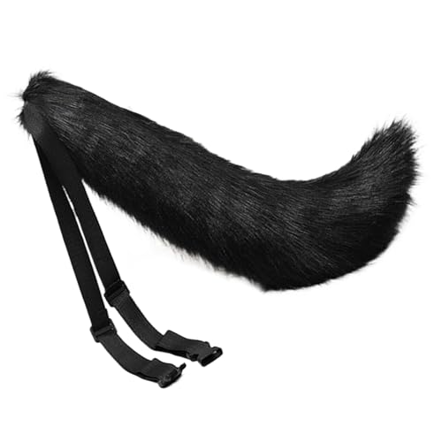 Meiliyizu Niedliches Haarband mit Katzenohren, Plüschschwanz, Wolfsschwanz, Katzenschwanz, verstellbarer Gürtel, langer Schwanz für Halloween, Weihnachtsfeier Meiliyizu Niedliches Haarband mit Katzenohren, Plüschschwanz, Wolfsschwanz, Katzenschwanz, verstellbarer Gürtel, langer Schwanz für Halloween, Weihnachtsfeier von Meiliyizu