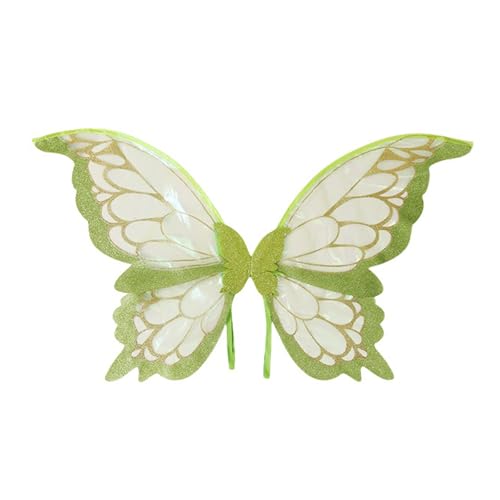 Meiliyizu Schmetterlingsflügel für Mädchen, Halloween, Feen, Flügel-Kostüm für Damen, Mädchen, Kinder, Geburtstag, Weihnachten, Cosplay, Maskerade Meiliyizu Schmetterlingsflügel für Mädchen, Halloween, Feen, Flügel-Kostüm für Damen, Mädchen, Kinder, Geburtstag, Weihnachten, Cosplay, Maskerade von Meiliyizu