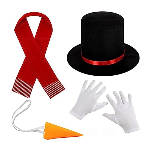 Meiliyizu Schwarzer Hut Schneemann Weihnachtsmütze Weihnachten Party Cosplay Lustige Hut Nase von Meiliyizu