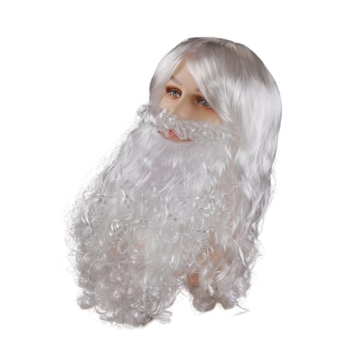 Meiliyizu Weihnachtsmütze, Weihnachtsmann-Bart, Weihnachtsmann-Haar für Erwachsene, Weihnachtsmann-Kostüm, Weihnachtsmann-Bärte und Weihnachtsmann-Haar Meiliyizu Weihnachtsmütze, Weihnachtsmann-Bart, Weihnachtsmann-Haar für Erwachsene, Weihnachtsmann-Kostüm, Weihnachtsmann-Bärte und Weihnachtsmann-Haar von Meiliyizu