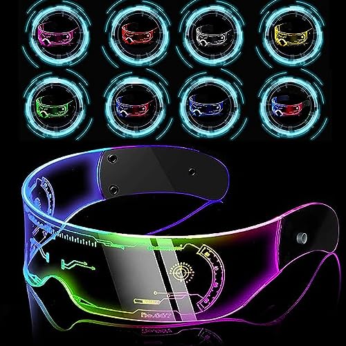 Led Brille,Party Brille Leuchtend,LED Cyberpunk leuchtende Brille,Futuristische Elektronische Brille,Party Bunte Technologie Kaltlichtlinsenbrille für Konzert Bar Nachtleben Party Versammlungen Led Brille,Party Brille Leuchtend,LED Cyberpunk leuchtende Brille,Futuristische Elektronische Brille,Party Bunte Technologie Kaltlichtlinsenbrille für Konzert Bar Nachtleben Party Versammlungen von Mein HERZ