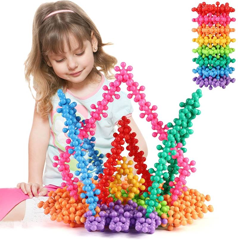 3D Building Blocks™ - Entwickle deine Kreativität - Schneeflocken-Bauklötze 285 Stück - €49.95 + 95 Stuck GRATIS - fast ausverkauft | Pädagogisches Holzspielzeug von Mein Kleines Baby