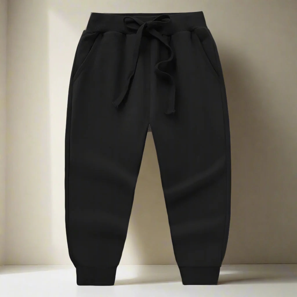 ActiveWear– Cool&Flexibel - Jogginghose für Kinder Schwarz / 80 (9-12 Monate) | Pädagogisches Holzspielzeug von Mein Kleines Baby