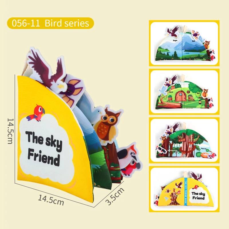 Adventure Busy Book™ - Erforschen&Spielen Fliegende Tiere | Pädagogisches Holzspielzeug von Mein Kleines Baby