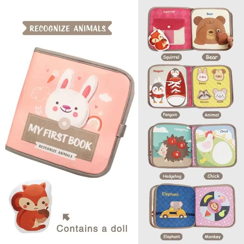 Adventure Busy Book™ - Erforschen&Spielen Tiere 2 | Pädagogisches Holzspielzeug von Mein Kleines Baby