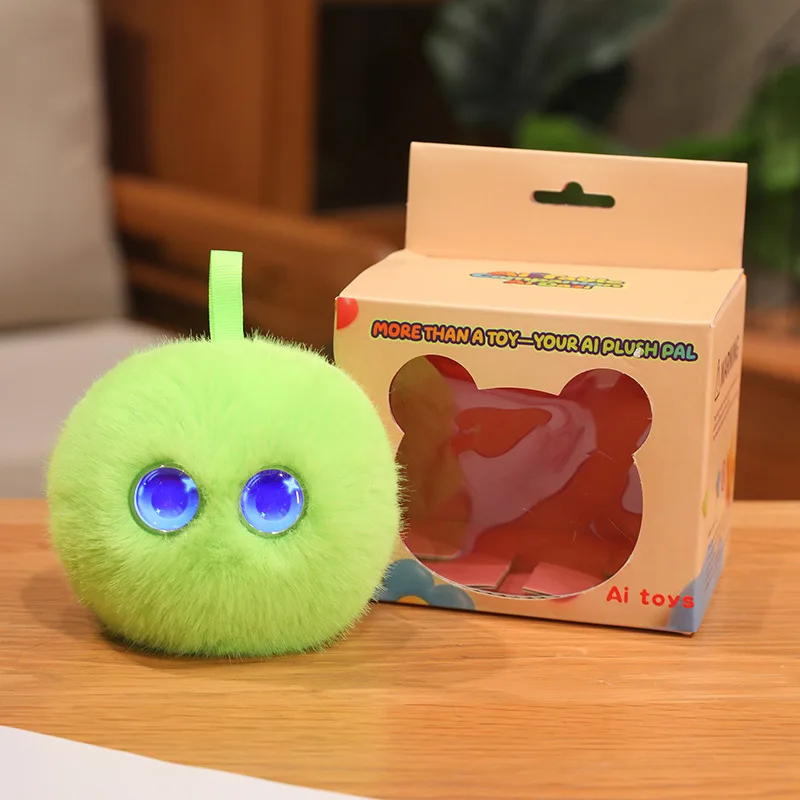 AiBuddy – Sprechendes KI-Kuscheltier mit Sprachchat Mintgrün | Pädagogisches Holzspielzeug von Mein Kleines Baby