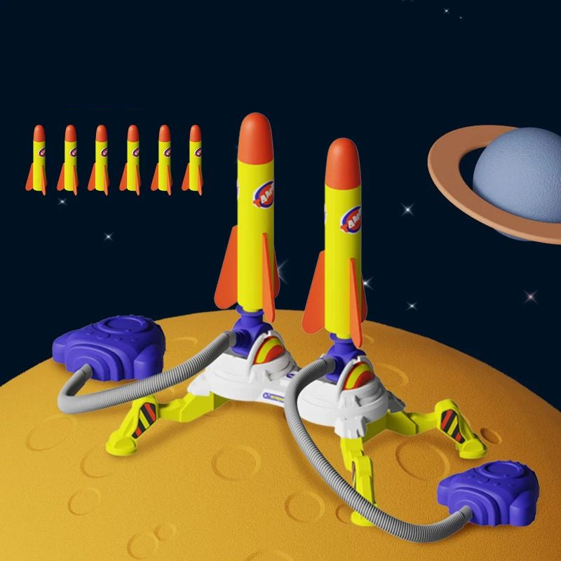 Air Rocket - Sprung&Start - Raketenspielzeug Doppelter / Nein | Pädagogisches Holzspielzeug Air Rocket - Sprung&Start - Raketenspielzeug Doppelter / Nein | Pädagogisches Holzspielzeug von Mein Kleines Baby