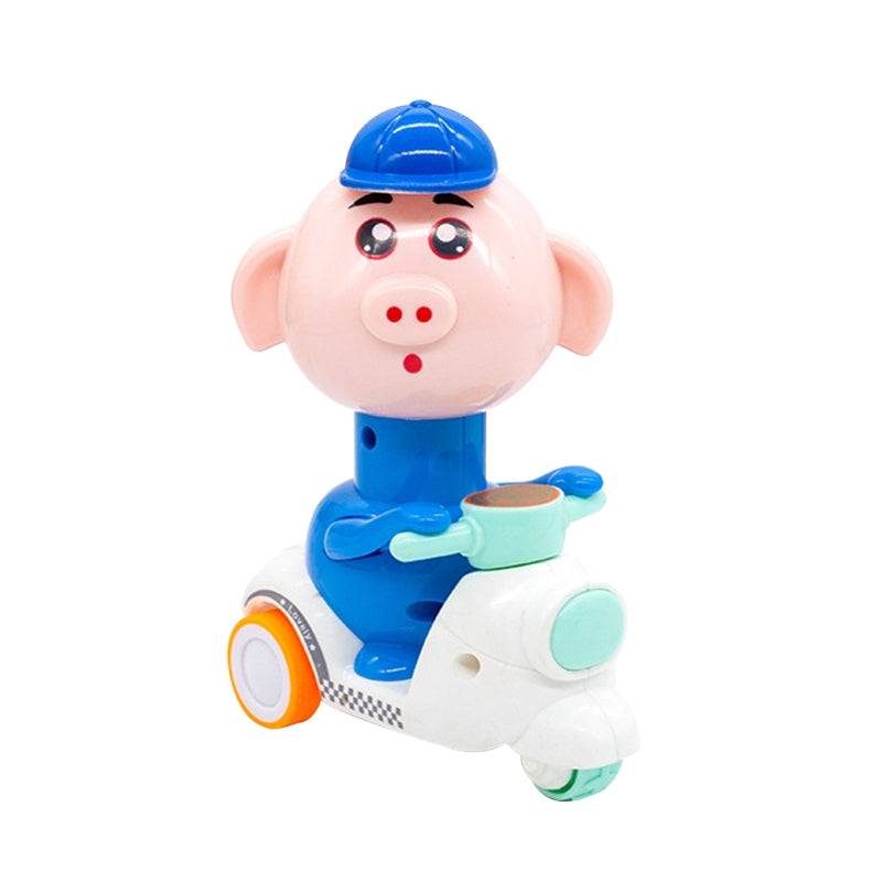 Animal Motorcycle Toy™ - Abenteuer auf Rädern - Spielzeugauto Schwein | Pädagogisches Holzspielzeug von Mein Kleines Baby