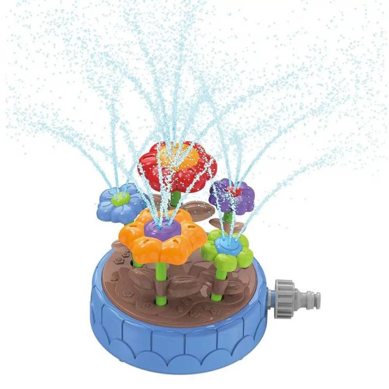 Aqua Bloom - Drehen&Spritzen– Wasserspielzeug Blumensprinkler Blau | Pädagogisches Holzspielzeug von Mein Kleines Baby