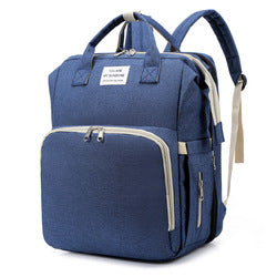 Baby Backpack™ - Multifunktioneller Rucksack - Baby Rucksack Dunkelblau | Pädagogisches Holzspielzeug von Mein Kleines Baby