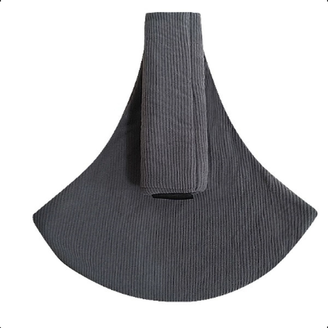 Baby Carry Sling™ - Verstellbare Babytrage - Hüfttrage Grau Cord | Pädagogisches Holzspielzeug von Mein Kleines Baby