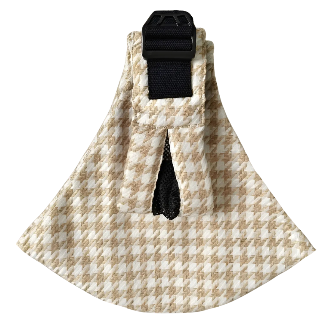 Baby Sling Carrier™ - Justérbar bæresele - Hofteslynge Beige hundetandsmønster - Comfort | Pädagogisches Holzspielzeug von Mein Kleines Baby