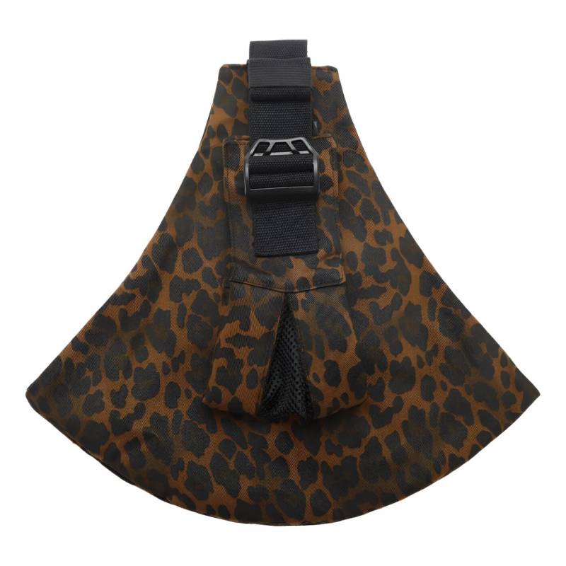 Baby Sling Carrier™ - Verstellbare Babytrage - Hüfttrage Brauner Leopard – Comfort | Pädagogisches Holzspielzeug von Mein Kleines Baby
