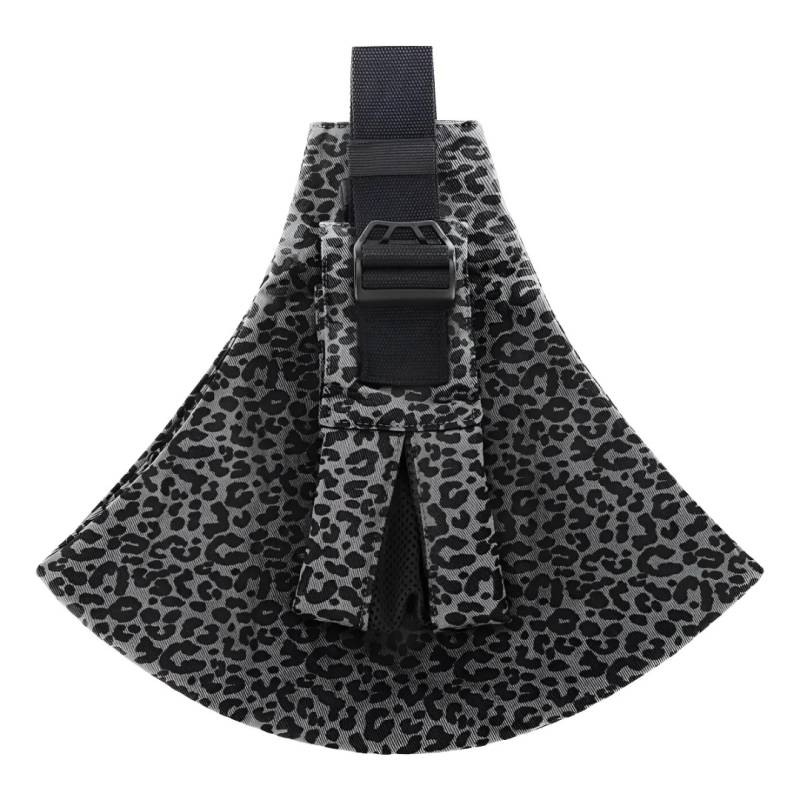 Baby Sling Carrier™ - Verstellbare Babytrage - Hüfttrage Dunkler Leopard – Comfort | Pädagogisches Holzspielzeug von Mein Kleines Baby