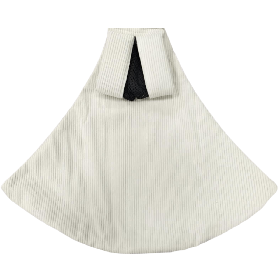 Baby Sling Carrier™ - Verstellbare Babytrage - Hüfttrage Elfenbein gerippt – Comfort | Pädagogisches Holzspielzeug von Mein Kleines Baby