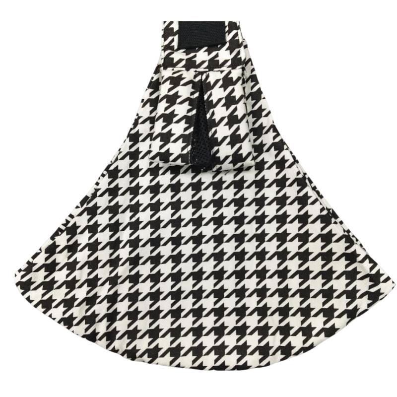 Baby Sling Carrier™ - Verstellbare Babytrage - Hüfttrage Klassisches Schwarz-Weiß-Hahnentritt – Comfort | Pädagogisches Holzspielzeug von Mein Kleines Baby