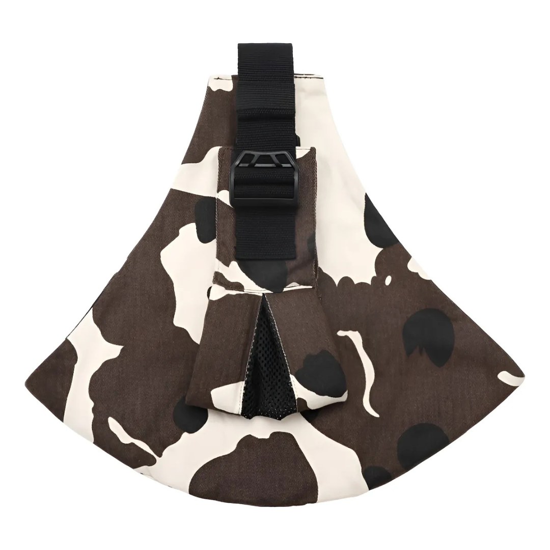 Baby Sling Carrier™ - Verstellbare Babytrage - Hüfttrage Kuhmuster – Comfort | Pädagogisches Holzspielzeug von Mein Kleines Baby