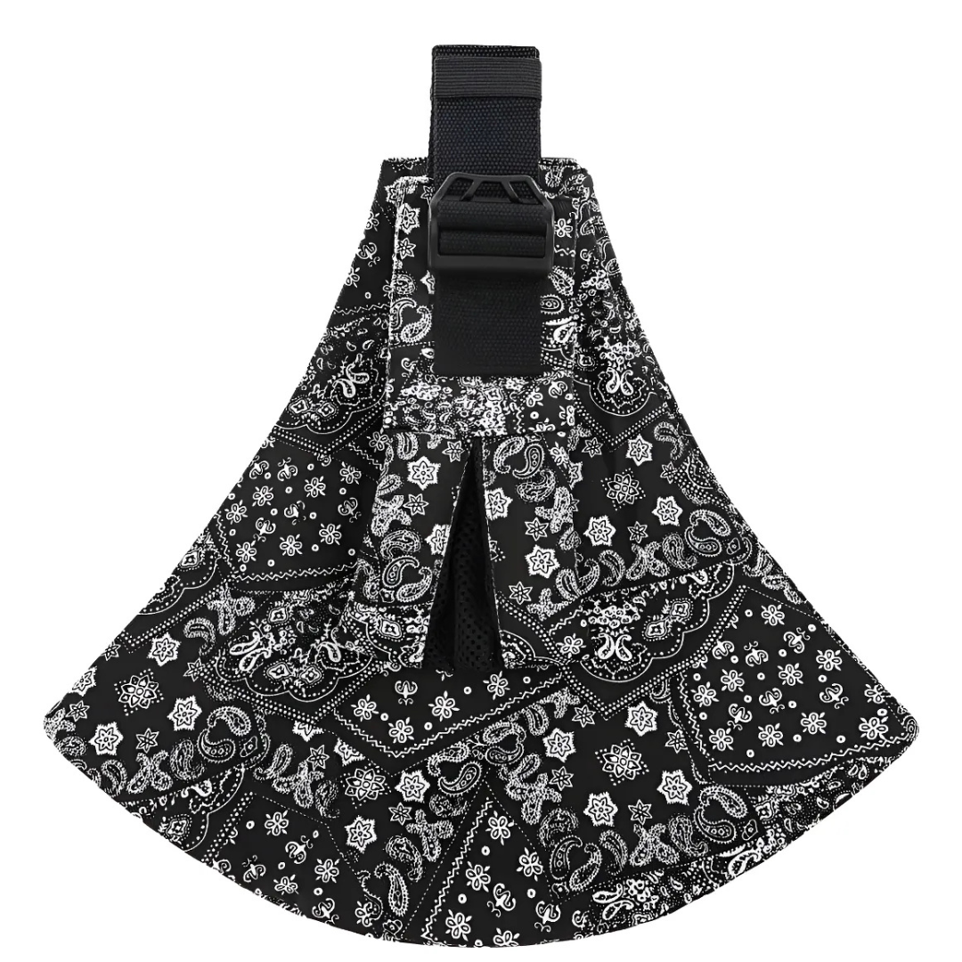 Baby Sling Carrier™ - Verstellbare Babytrage - Hüfttrage Schwarzes Paisley – Comfort | Pädagogisches Holzspielzeug von Mein Kleines Baby