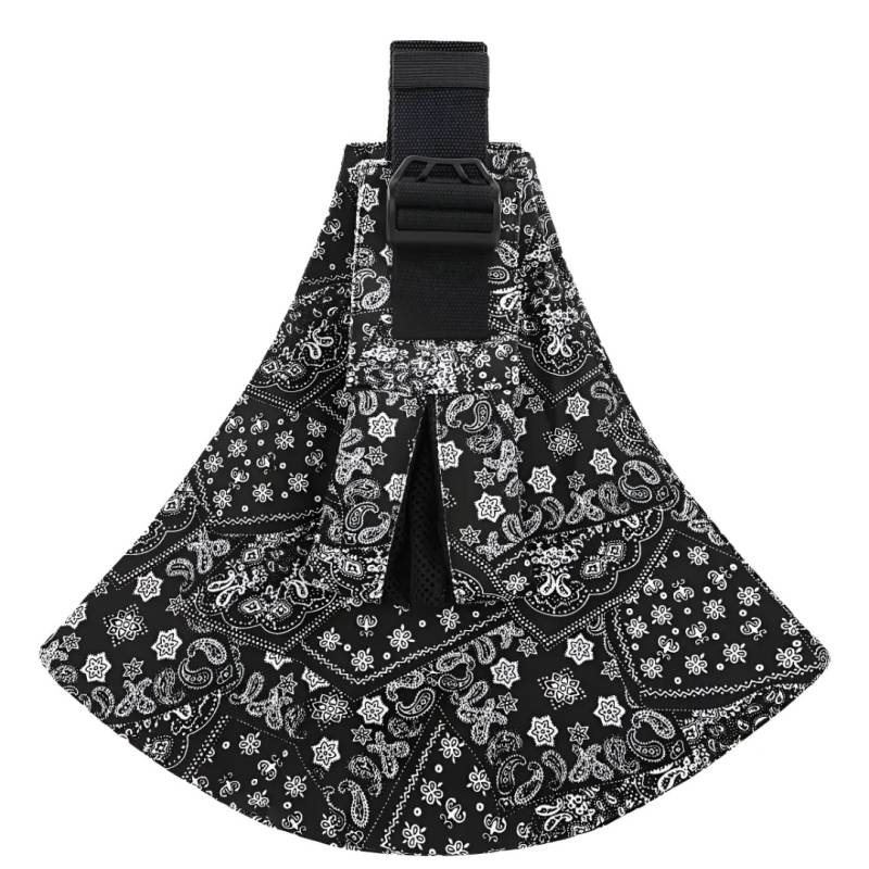Baby Sling Carrier™ - Verstellbare Babytrage - Hüfttrage Schwarzes Paisley – Comfort | Pädagogisches Holzspielzeug von Mein Kleines Baby