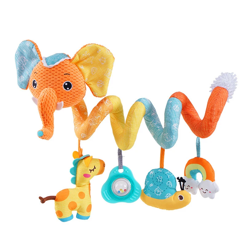 Baby Spiral Toy™ - Autositz&Kinderwagen Spielzeug Elefant | Pädagogisches Holzspielzeug von Mein Kleines Baby