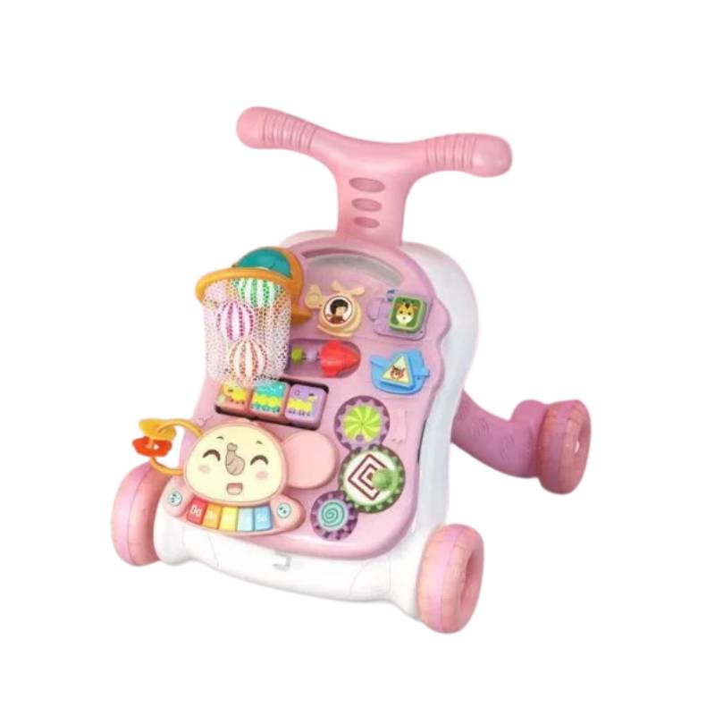 Baby Walker – Sicher & interaktiv – 3-in-1-Lauflernhilfe & Spielcenter für Babys Rosa | Pädagogisches Holzspielzeug Baby Walker – Sicher & interaktiv – 3-in-1-Lauflernhilfe & Spielcenter für Babys Rosa | Pädagogisches Holzspielzeug von Mein Kleines Baby