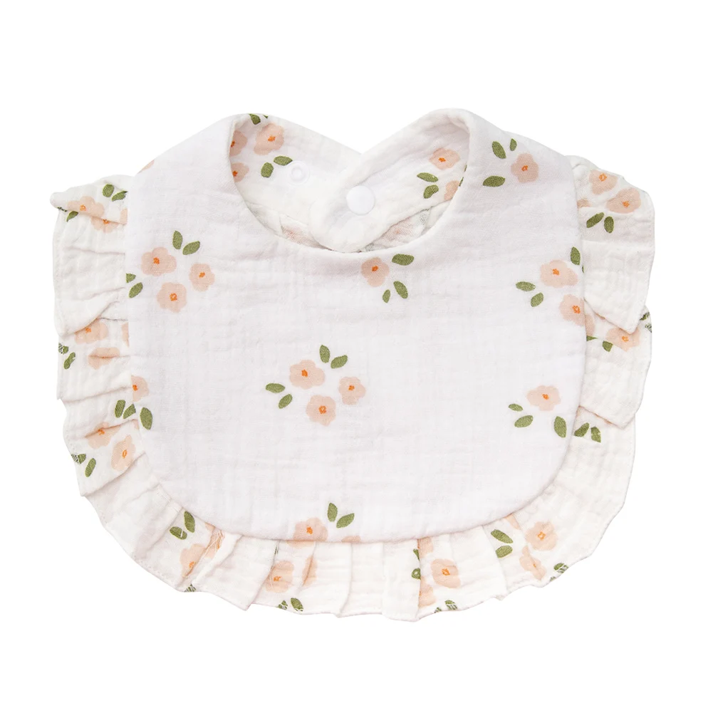 BabyBloom – Niedlich & bequem – Baby-Lätzchen mit Rüschenrand Pfirsichblüte | Pädagogisches Holzspielzeug BabyBloom – Niedlich & bequem – Baby-Lätzchen mit Rüschenrand Pfirsichblüte | Pädagogisches Holzspielzeug von Mein Kleines Baby