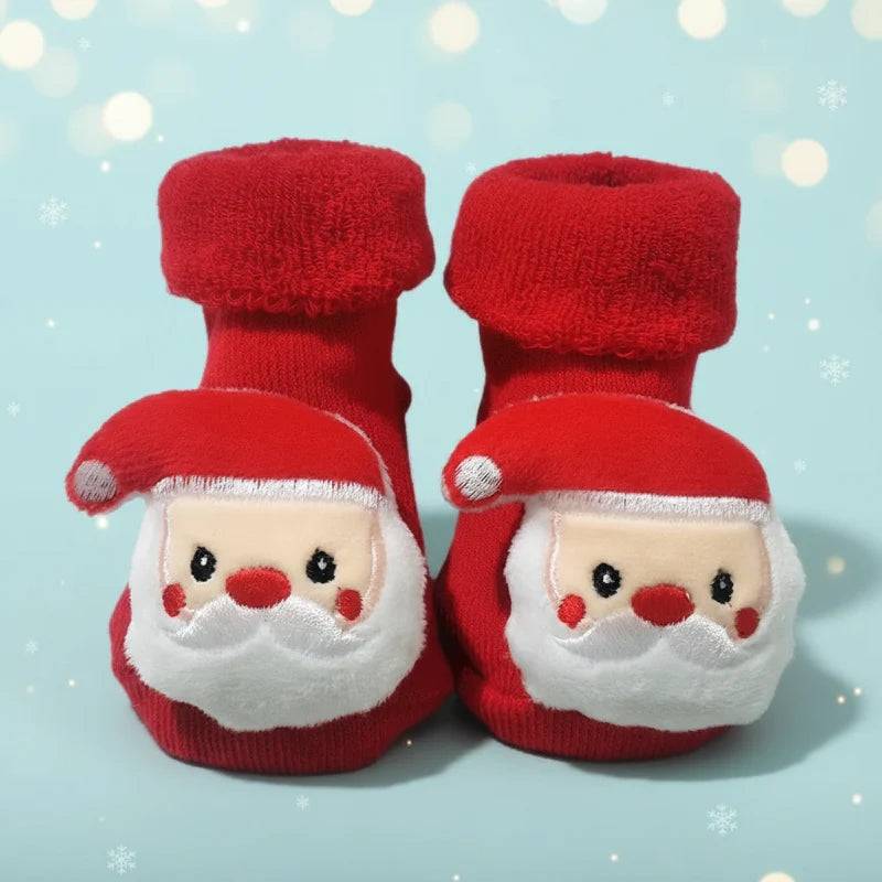 BabyClaus – Dick & bequem – Winter-Weihnachtssocken mit Weihnachtsmann Weihnachtsmann / M (1-3 Jahre) | Pädagogisches Holzspielzeug von Mein Kleines Baby