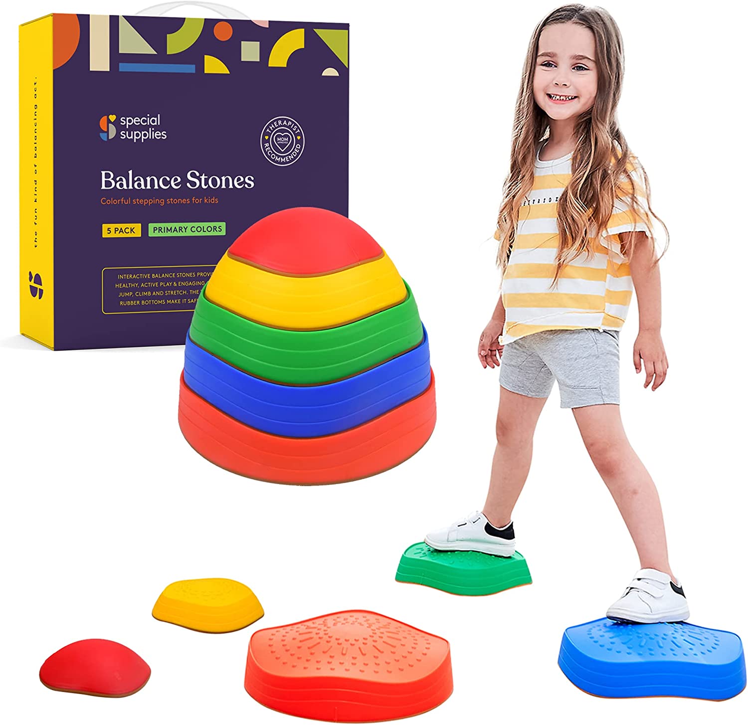 Balance Stones™ | Optimal afbalancering - Stabling af sten | Pädagogisches Holzspielzeug von Mein Kleines Baby