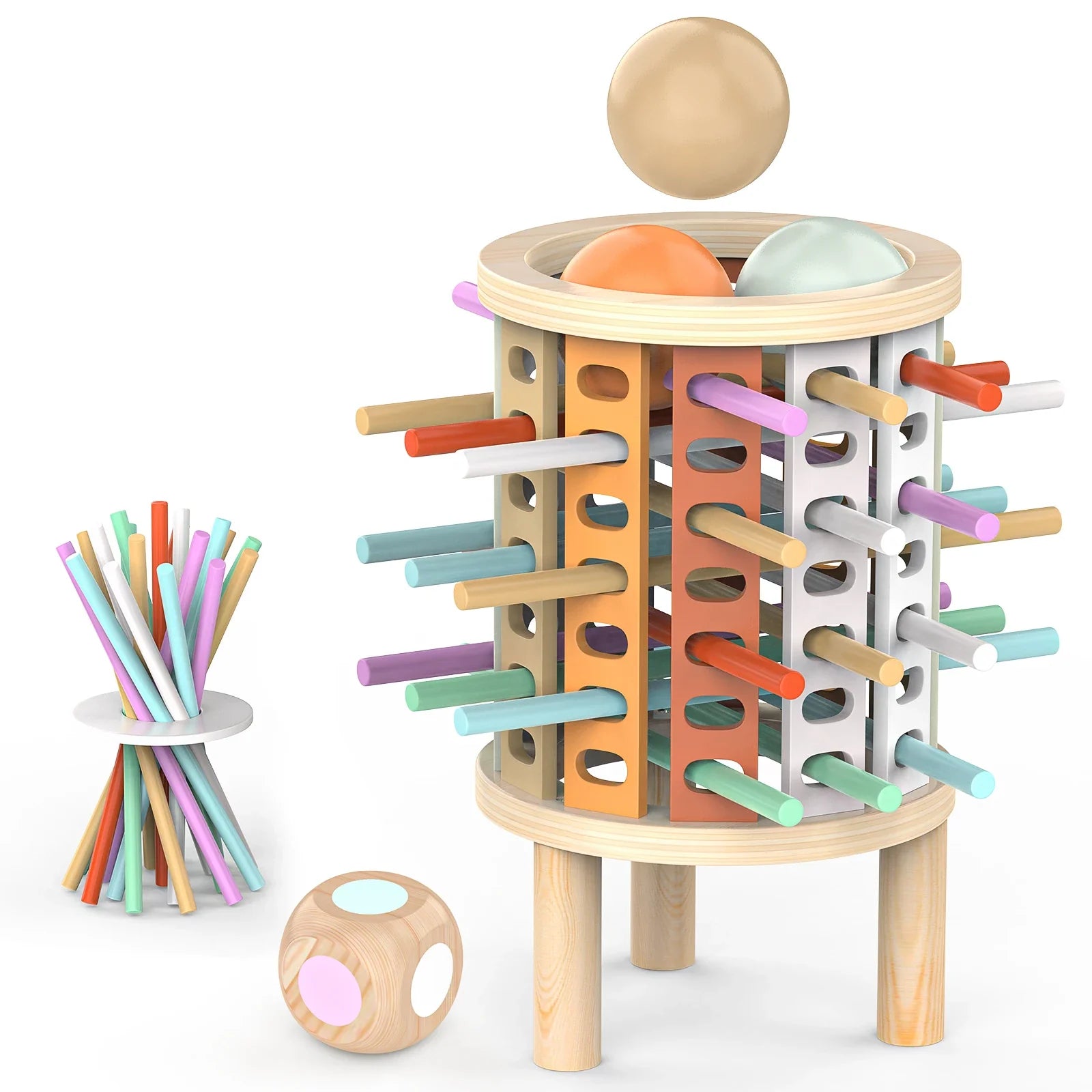 Balance Tower™ – Stapeln&Zählen – Hölzernes Denkspiel | Pädagogisches Holzspielzeug von Mein Kleines Baby