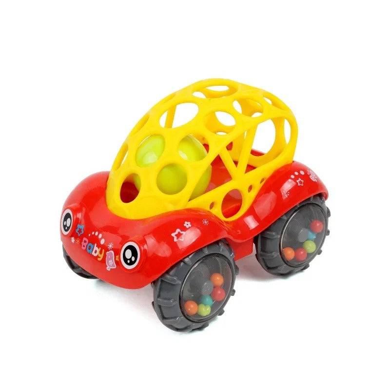 Ball Car™ - Sjov med Rullende Rangler - Legetøjsbil Rød | Pädagogisches Holzspielzeug von Mein Kleines Baby