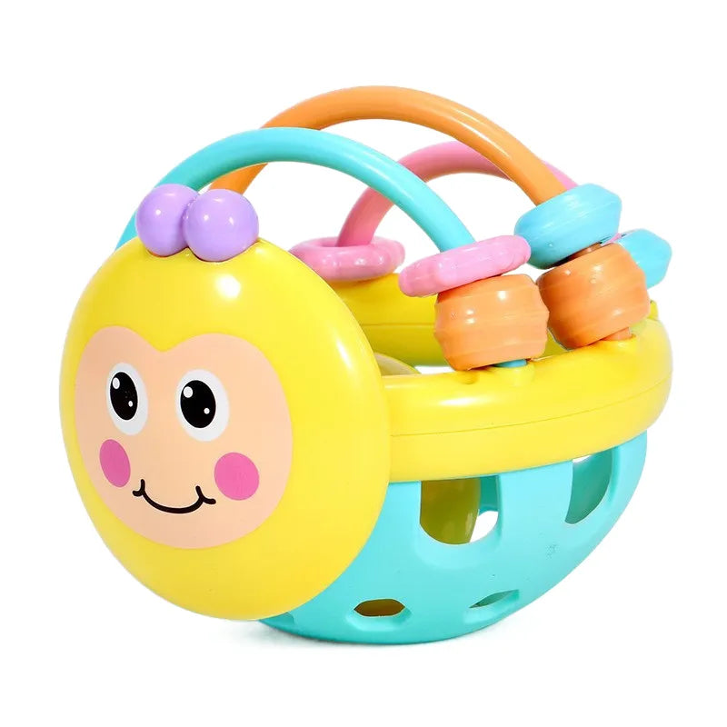 BamBino™ - Sensibler Ball zum Zahnen Gelb | Pädagogisches Holzspielzeug von Mein Kleines Baby