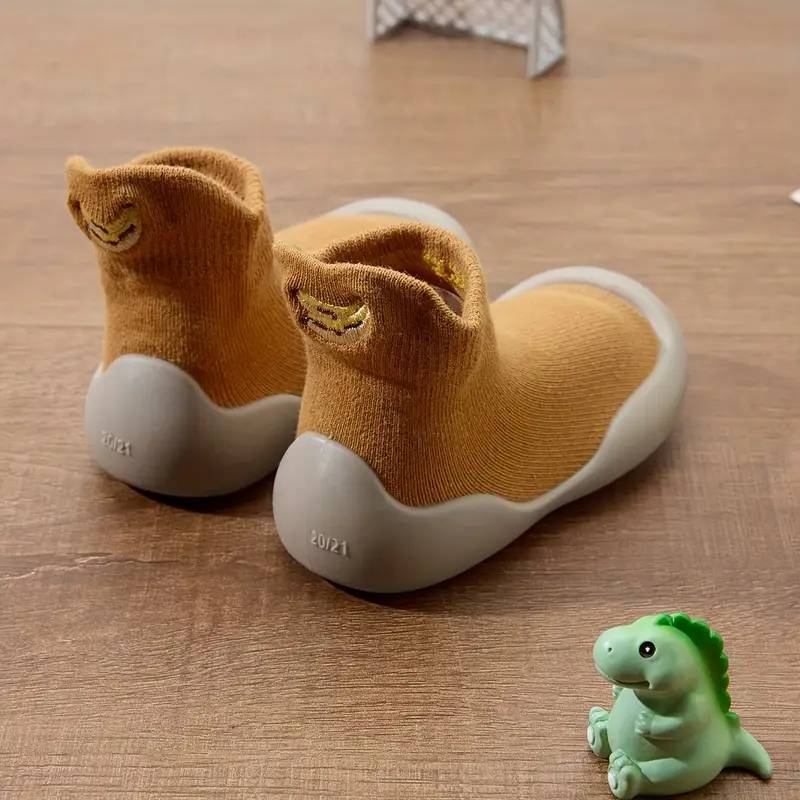 BareFoot– Natürlich laufen – Babyschuhe mit flexibler Sohle Ockergel / 20–21 (6-12 Monate) | Pädagogisches Holzspielzeug von Mein Kleines Baby